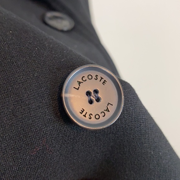 Lacoste Black Blazer Jacket Size 4 - Picture 5 of 10